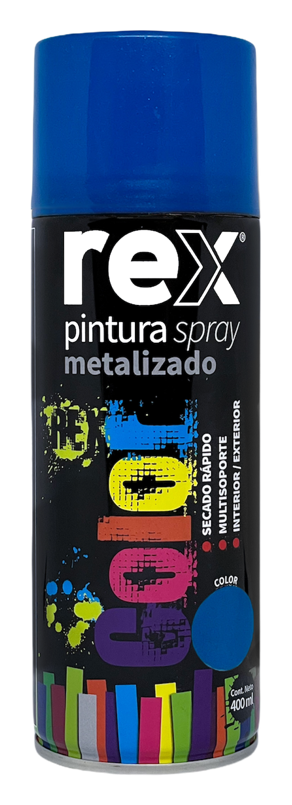 Pintura spray metalizado 400 ml Azul